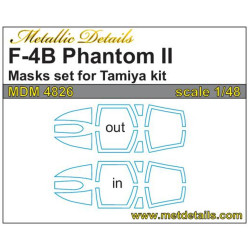 Metallic Details Mdm4826 1/48 F 4b Phantom Ii. Masks Tamiya Paper Model