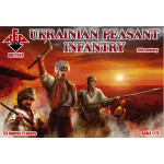 Red Box 72144 1/72 Ukrainian Peasant Infantry. 17 Cent Plastic Figures Kit