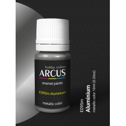 Arcus 095 Enamel Paint Metallic Color Aluminium Saturated Color 10ml