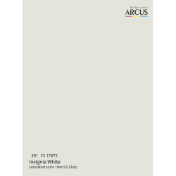 Arcus A591 Acrylic Paint Fs 17875 Insignia White Saturated Color