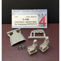 Cat4-r48093 1/48 F111b Dash Board Ejection Seats For Hobbyboss