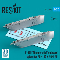 Reskit Rs72-0444 1/72 F105 Thunderchief Outboard Agm12 Agm45 Pylons 2 Pcs 3d Printing