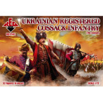 Red Box 72142 1/72 Ukrainian Registered Cossack Infantry 17 Cent Plastic Figures Kit