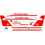 Bsmodelle 144596 1/144 Tupolev Tu204 Interflug Decal Model