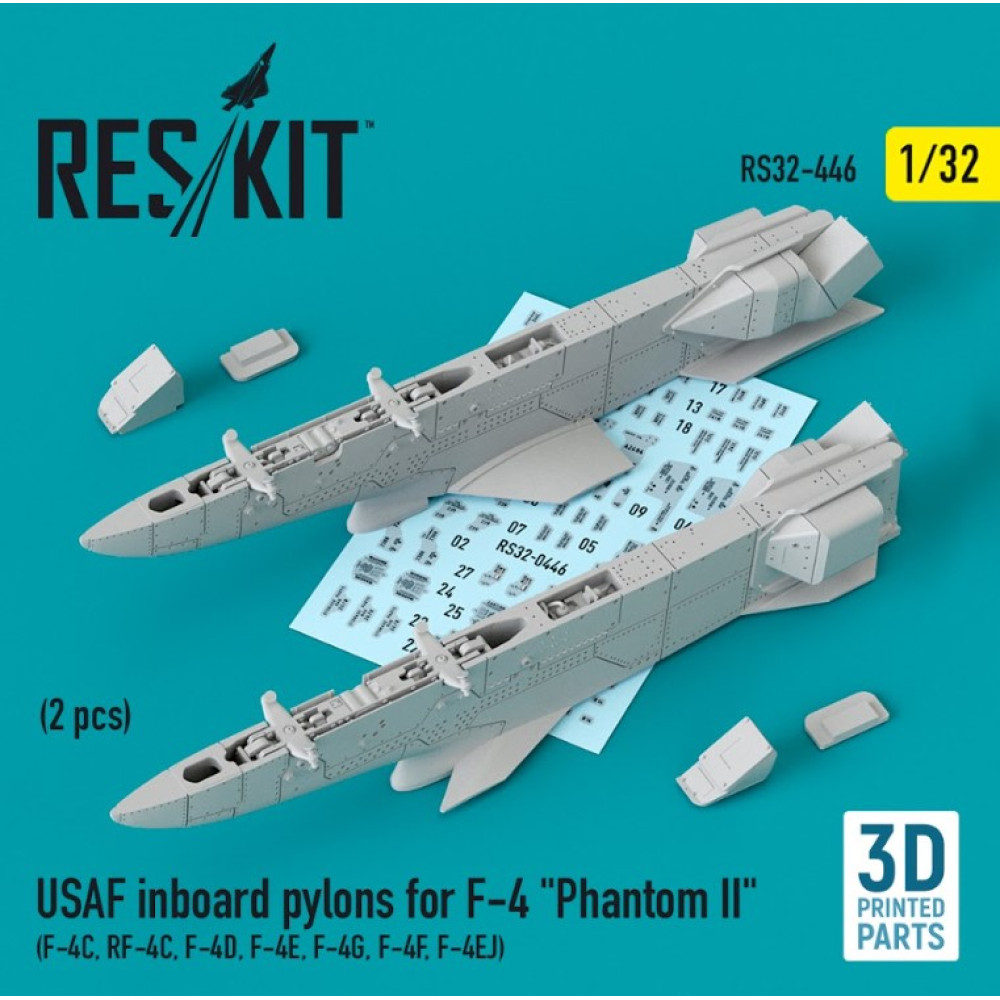 ResKit RS32-0384 Scale 1:32 BRU-42/A Improved Triple Ejector Rack (ITER) (5  pcs)