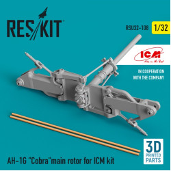 Reskit Rsu32-0108 1/32 Ah 1g Cobra Main Rotor For Icm Kit 3d Printed
