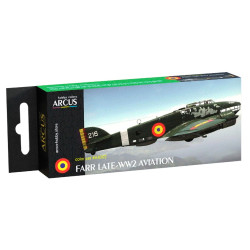 Arcus A4002 Acrylic Paints Set Farr Late-ww2 Aviation 6 Colors In Set 10ml
