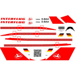 Bsmodelle 144597 1/144 Tupolev Ilyushin Il 96 Interflug Decal Model