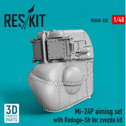 Reskit Rsu48-0330 1/48 Mi 24p Aiming Set With Raduga Sh For Zvezda Kit 3d Printed