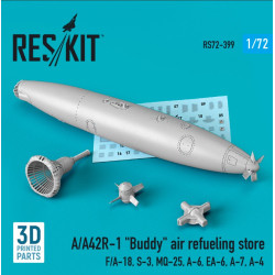 Reskit Rs72-0399 1/72 Aa42r1 Buddy Air Refueling Store 1 Pcs Fa18 S3 Mq25 A6 Ea6 A7 A4 3d Printed