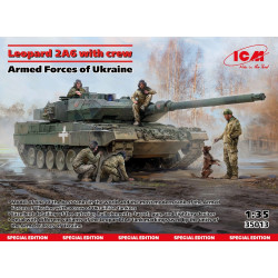 Icm 35013 1/35 Leopard 2a6 With Crew Armed Forces Of Ukraine