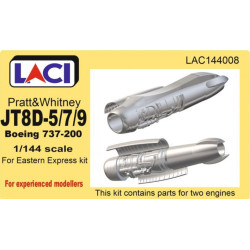 Laci 144008 1/144 Pratt Whitney Jt8d-5/7/9 Engines 2pcs For Boeing 737-200
