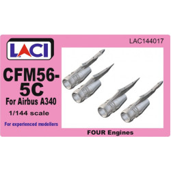 Laci 144017 1/144 Cfm56-5c Engines 4pcs For Airbus A340 Resin