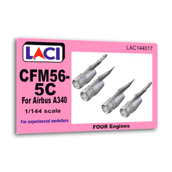 Laci 144017 1/144 Cfm56-5c Engines 4pcs For Airbus A340 Resin