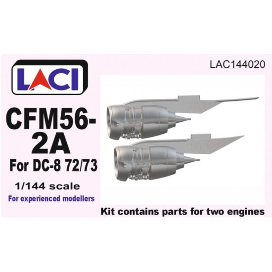 Laci 144020 1/144 Cfm56-2a Engines 2pcs For Douglas Dc-8 72/73 Resin