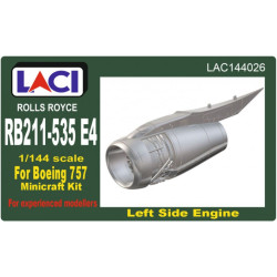 Laci 144026 1/144 Rolls Royce Rb211-535e4 Left Side Engine For Boeing 757 Minicraft Kit