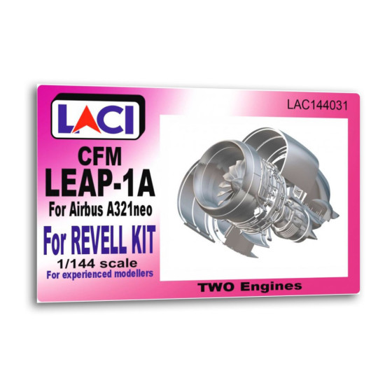 Laci 144031 1/144 Cfm Leap-1a Two Engines For Airbus A321neo For Revell Kit