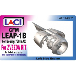 Laci 144032 1/144 Cfm Leap-1ba Left Side Engine For Boeing 738 Max For Zvezda