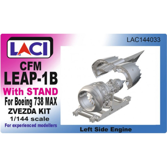 Laci 144033 1/144 Cfm Leap-1ba Left Side Engine For Boeing 738 Max With Stand