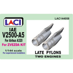 Laci 144058 1/144 Iae V2500-a5 Late Pylons Engines 2pcs For Airbus A320 Zvezda
