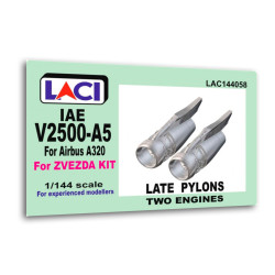 Laci 144058 1/144 Iae V2500-a5 Late Pylons Engines 2pcs For Airbus A320 Zvezda