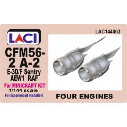Laci 144063 1/144 Cfm56-2 A-2 E-3d/F Raf Sentry Engines 4pcs For Minicraft Kits