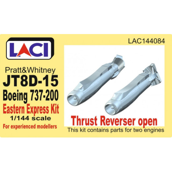 Laci 144084 1/144 Pratt Whitney Jt8d-15 Boeing 737-200 Engines 2pcs Eastern Express