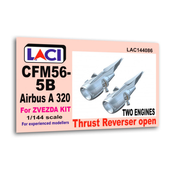 Laci 144086 1/144 Cfm56-5b Airbus A320 Thrust Reverser Engines 2pcs For Zvezda