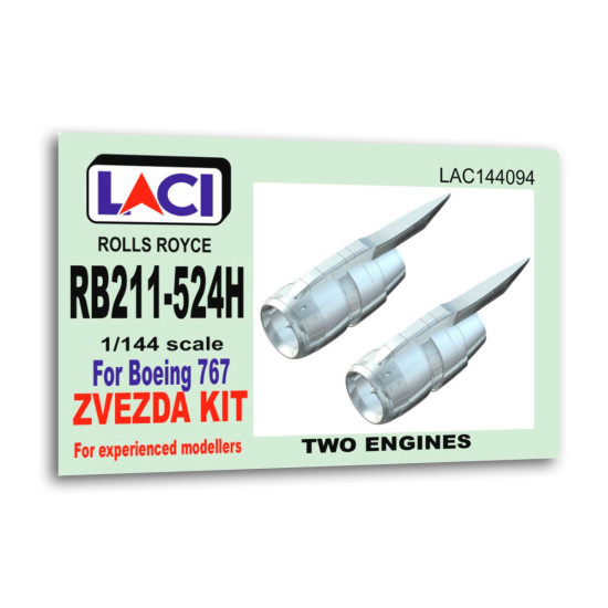 Laci 144094 1/144 Rolls Royce Rb211-524h Reverse Engine 2pcs For Zvezda Kit Resin