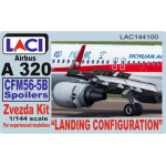 Laci 144100 1/144 Cfm56-5b Spoilers Airbus A320 Landing Configuration Zvezda Kit