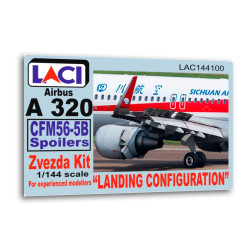 Laci 144100 1/144 Cfm56-5b Spoilers Airbus A320 Landing Configuration Zvezda Kit