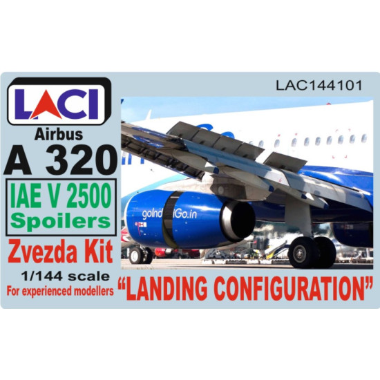 Laci 144101 1/144 Iae V2500 Spoilers Airbus A320 Landing Configuration Zvezda