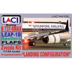 Laci 144109 1/144 Leap-1b Spoilers Flaps Boeing 737-8max Landing Configuration