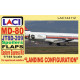 Laci 144112 1/144 Jt8d-209 Spoilers Flaps Mcdonnell Douglas Md-80 Landing Configuration