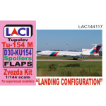 Laci 144117 1/144 D30-ku154 Spoilers Flap Tupolev Tu-154 M Landing Configuration