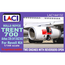 Laci 144132 1/144 Rolls Royce Trent 700 Engines 2pcs For Airbus A330-341/342/343 Reversers Open