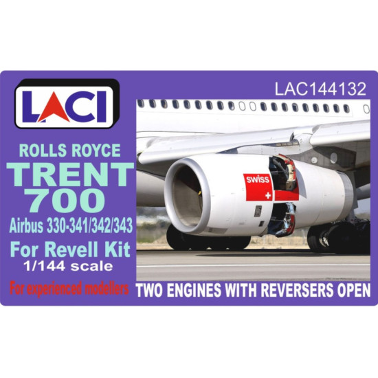 Laci 144132 1/144 Rolls Royce Trent 700 Engines 2pcs For Airbus A330-341/342/343 Reversers Open