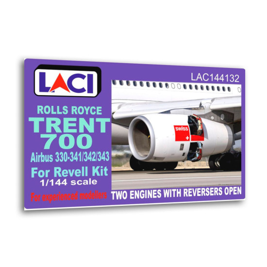 Laci 144132 1/144 Rolls Royce Trent 700 Engines 2pcs For Airbus A330-341/342/343 Reversers Open