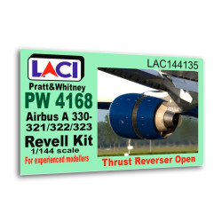 Laci 144135 1/144 Pratt Whitney Pw 4168 Engine Thrust Reverser Open Airbus A330-321/322/323 Revell