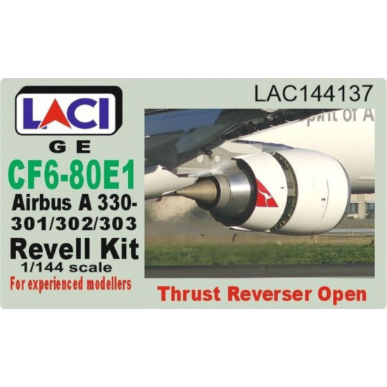 Laci 144137 1/144 General Electric Cf6-80e1 Thrust Reverser Open Engine Airbus A330-301/302/303 For Revell