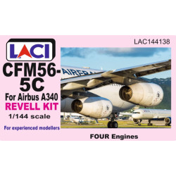 Laci 144139 1/144 Cfm56-5c Engines 4pcs Thrust Reverser Open Airbus A340 For Revell Kit Resin