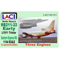 Laci 144141 1/144 Rolls Royce Rb211-22 Early For Lockheed L1011 Tristar Engines 3 Pcs Kit