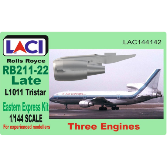 Laci 144142 1/144 Rolls Royce Rb211-22 Late For Lockheed L1011 Tristar Engines 3 Pcs Kit