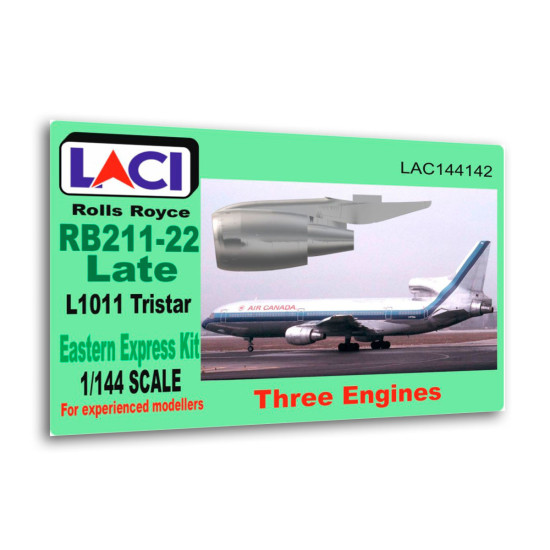Laci 144142 1/144 Rolls Royce Rb211-22 Late For Lockheed L1011 Tristar Engines 3 Pcs Kit