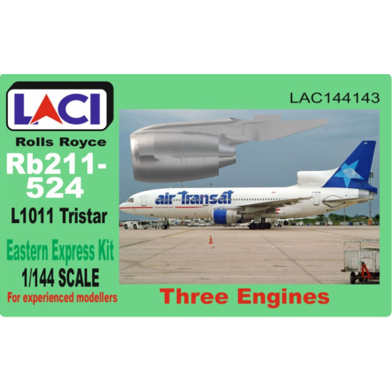 Laci 144143 1/144 Rolls Royce Rb211-524 Engines 3 Pcs For Lockheed L1011 Tristar Kit