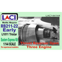 Laci 144144 1/144 Rolls Royce Rb211-22 Early Engines 3 Pcs For Lockheed L1011 Tristar Thrust Reverser Open
