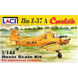 Laci 145001 1/144 Zlin Let Z-37a Cmelak Bumblebee Resin Czech Aircraft Model