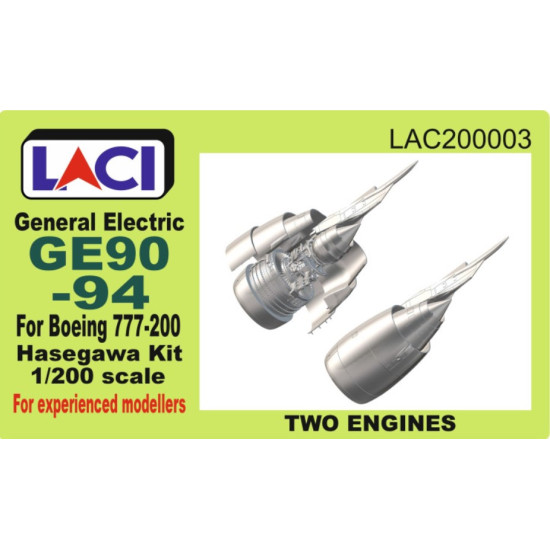 Laci 200003 1/200 General Electric Ge90-94 Engines 2pcs Boeing 777-200 Hasegawa