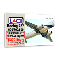 Laci 200011 1/200 Boeing 737 600/700/800 Landing Flaps Cfm56-7b Engines Hasegawa
