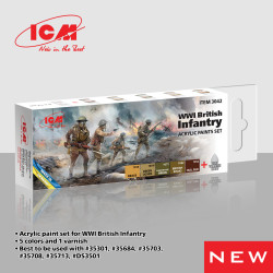 Icm 3042 Set Of Farb For The British Infantry Of The First Light War